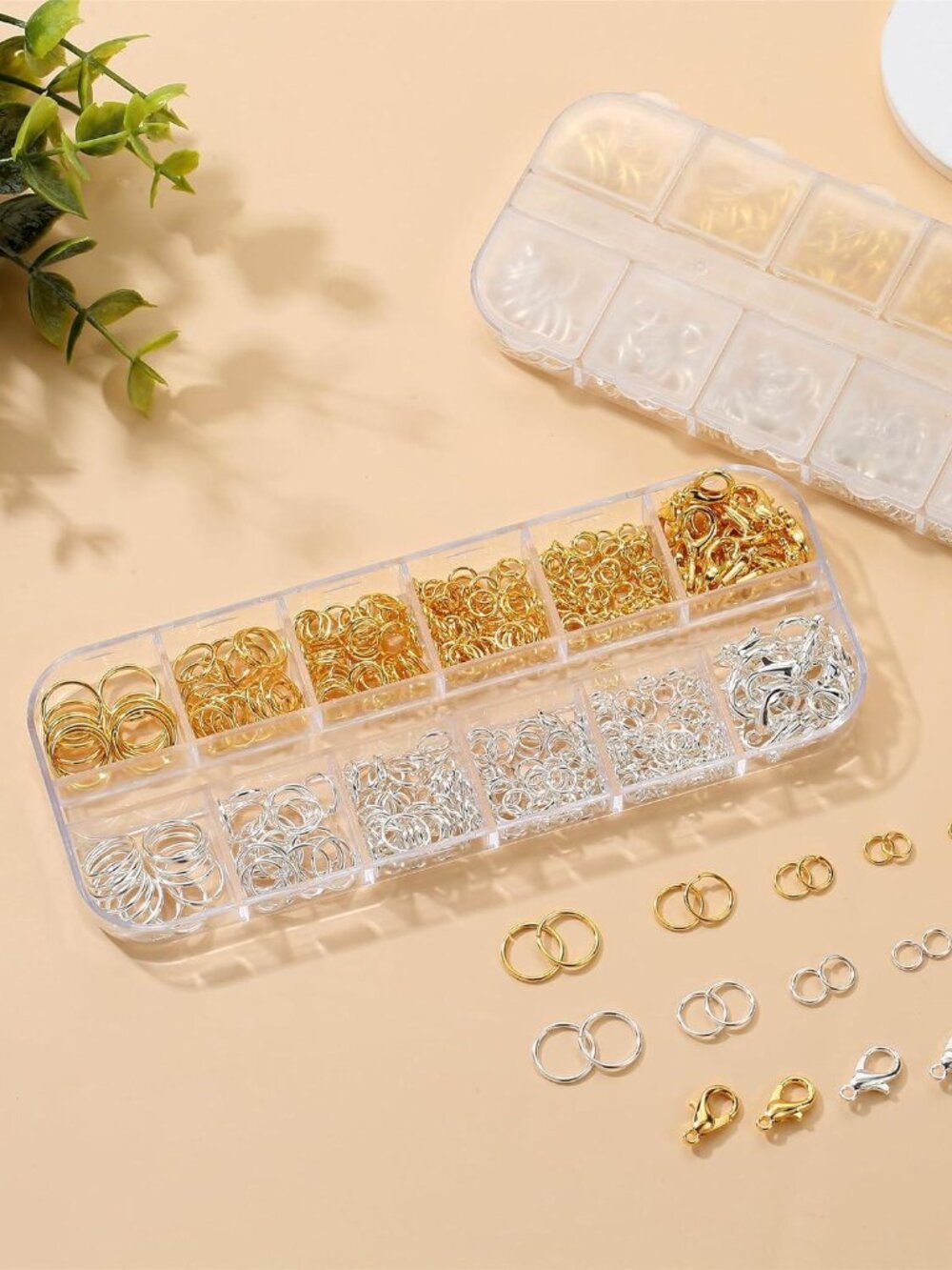 Silver and Gold Open Jump Rings and Lobster Clasps for Jewelry Making